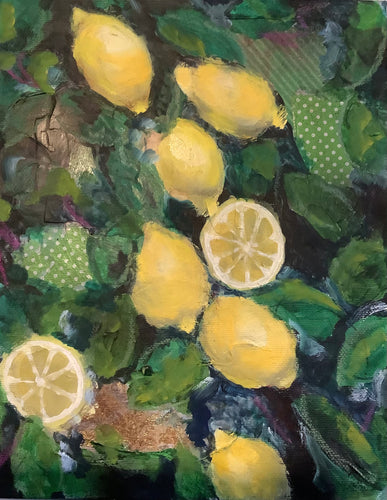 “Gotta Love a Lemon” oil painting