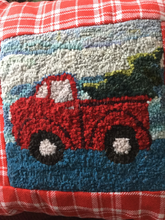 truck with tree pillow