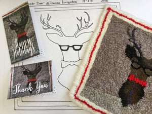 Hipster Deer pattern (full size)