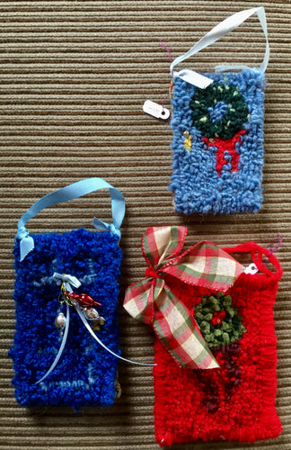 Christmas Ornaments - Doors pattern (set of 3)