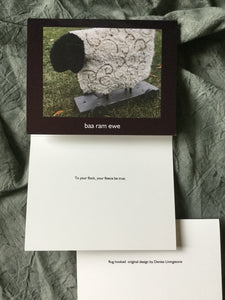 Baa ram ewe humorous greeting card