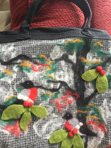 Needle Felted Tote Bag