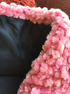 Pink chenille wrap