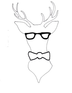 Hipster Deer pattern (free)