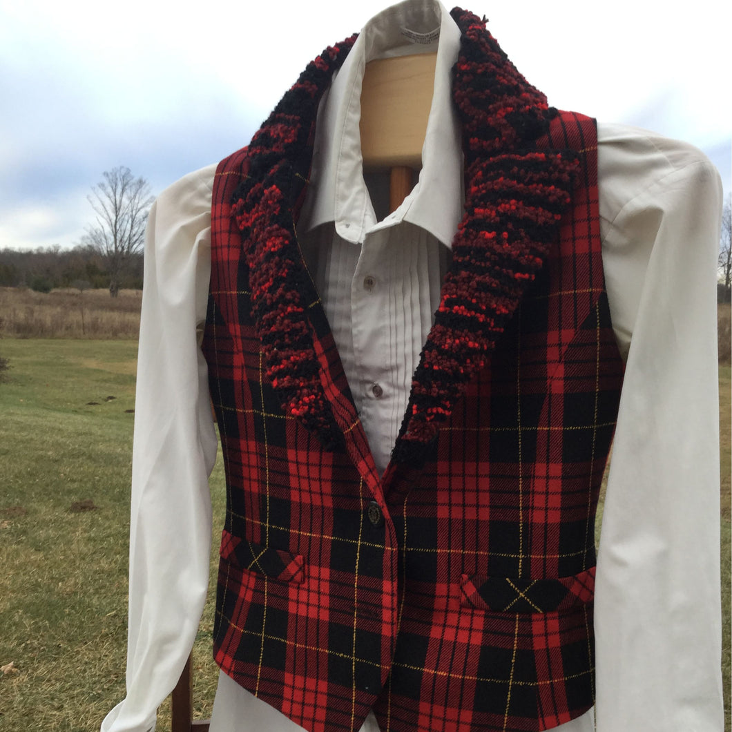 Ladies small tartan vest